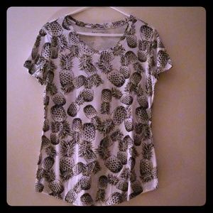 Pineapple tshirt white Medium